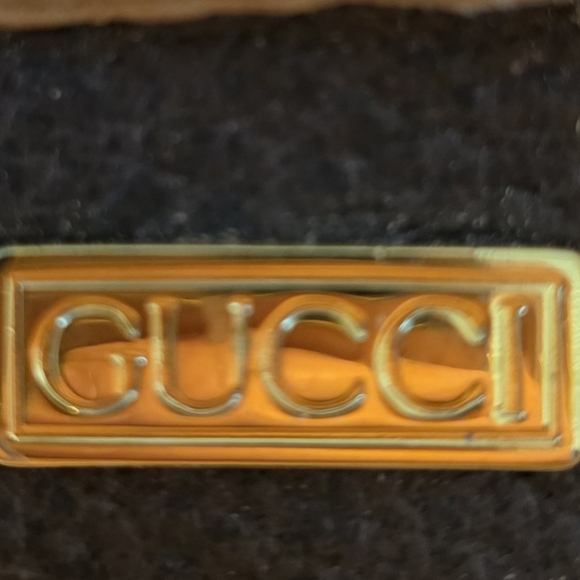 VINTAGE GUCCI BROWN HANDBAG PURSE AUTHENTICITY GUARANTEED WITH DUST BAG - Picture 8 of 15